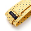 HISDERN Men's Yellow Plaid Tie for Wedding Party Woven Checked