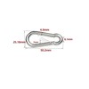 Leliafleury 5Pcs Spring Snap Hooks M5 Stainless Steel Carabiner Clip
