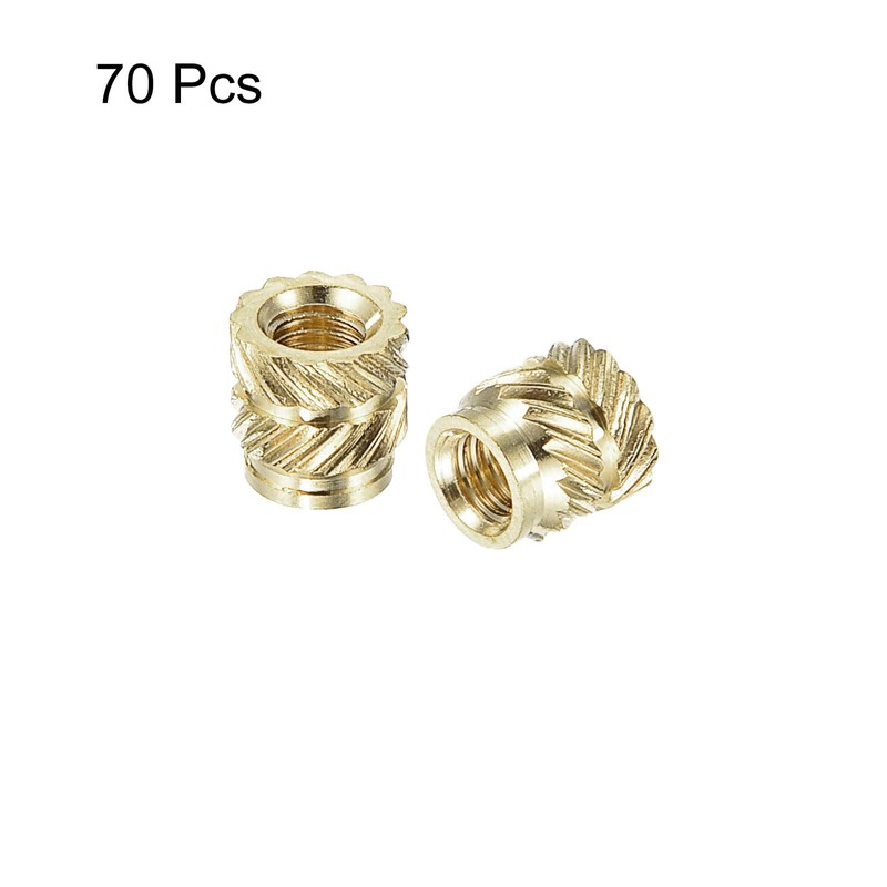 QUARKZMAN Knurled Insert Nut M3 x 5 mm L x