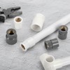 sourcing map 3 Pcs PVC Pipe Fittings, 25mm 3/4 PT