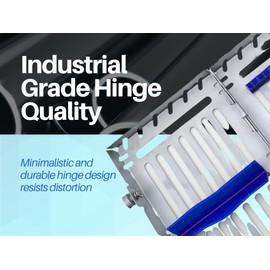 Heavy Duty Sterilization Cassette Tray up to 7 Instruments Double Button Rack Box Premium Design Dental Surgical lab 7"X4"X1.4" (Pack of 5) by Artman Instruments