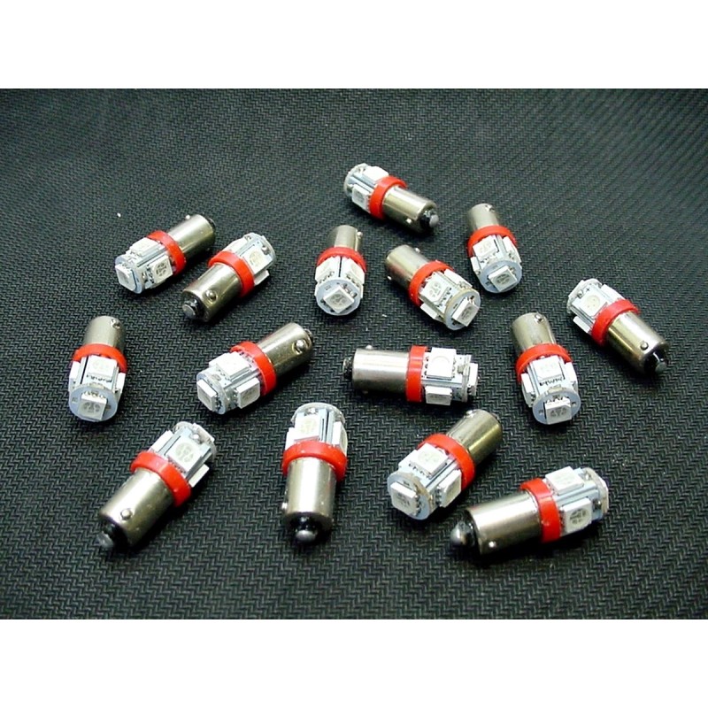 Lumiglow 15 BRIGHT Red 5 LED Instrument Panel Dashboard Lights