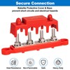 Spurtar 12V Bus Bar 12V Power Distribution Block with 4X