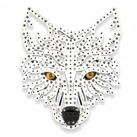 3D Puzzles for Adults, 679pcs Metal Wolf Head Model Set Puzzles, Challenging Brain Teasers, Artistic Home Decor Gift for Adults