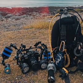 Buoyancy Float Arm,DIVTEK Dive Bracket with Nauticam Bayonet Mount Improved Lightweight for Underwater Camera Tray Scuba Dive Video Lights Arms