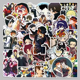 Bungo Stray Dogs, Atsushi Nakajima, Osamu Dazai, Kunikida Doppo Nakahara, Chuya Akutagawa, Sticker Collection, Sticker Set, Anime, Manga, Cute, Notebook, Children's Seal, Waterproof PVC Sticker
