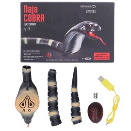 Infrared Remote Control Snake Toy Simulation Snake Animal Model Electric Trick ToyStripe