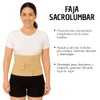 Faja Sacrolumbar Ergonómica Negra Extra Grande Con Varillas De Aluminio