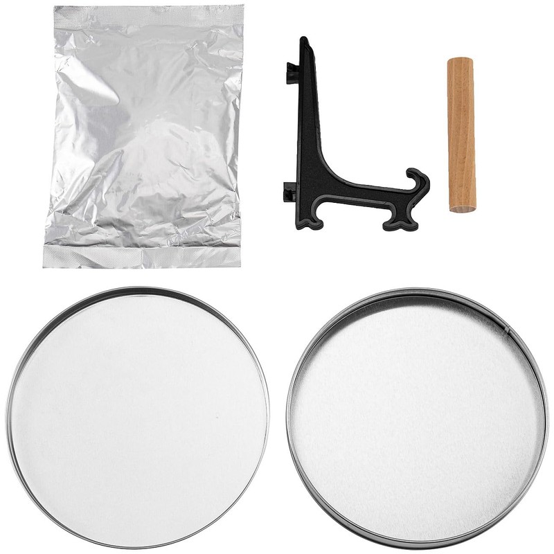 Your Design Footprint Set Metal Box: Set of 4 Plaster