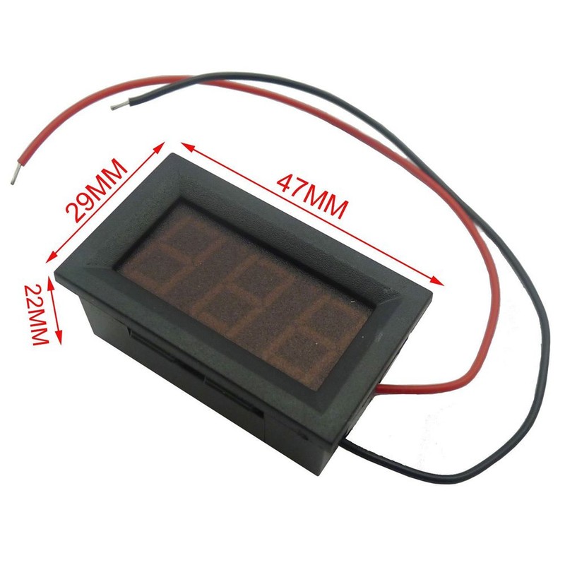 Aihasd 2pcs DC 3.2-30V 0.56 Inch Digital Voltmeter LED Voltage