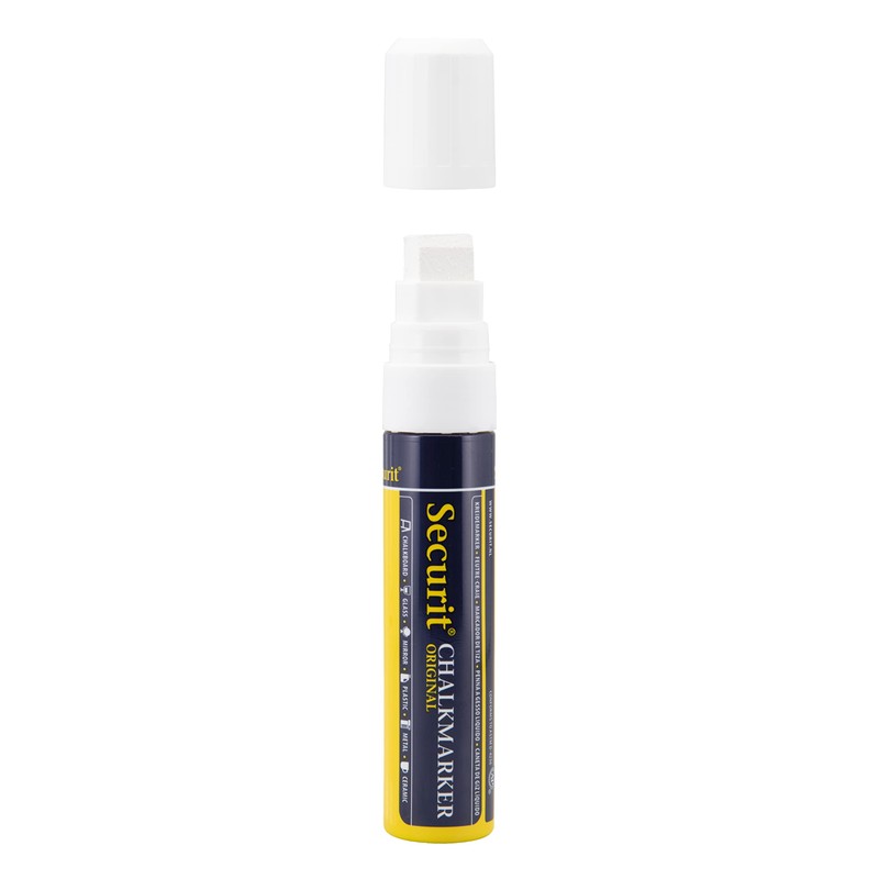 Chalkboard Marker Pen - 15mm Line White. Water based.