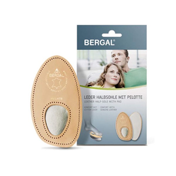 Bergal Leather Half Insoles With Truss Pad Size: 6.5