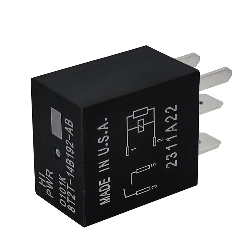 Relay 8T2T-14B192-AB (Set of 2), 12VDC 4 Pins Plug-in Automotive