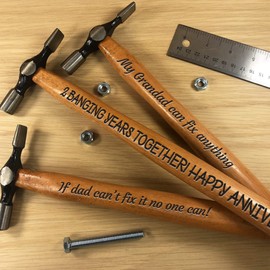 2nd Anniversary Gift for Him Engraved Hammer Boyfriend Husband Gift Funny Gift for Anniversary Thank You Gift for Him
