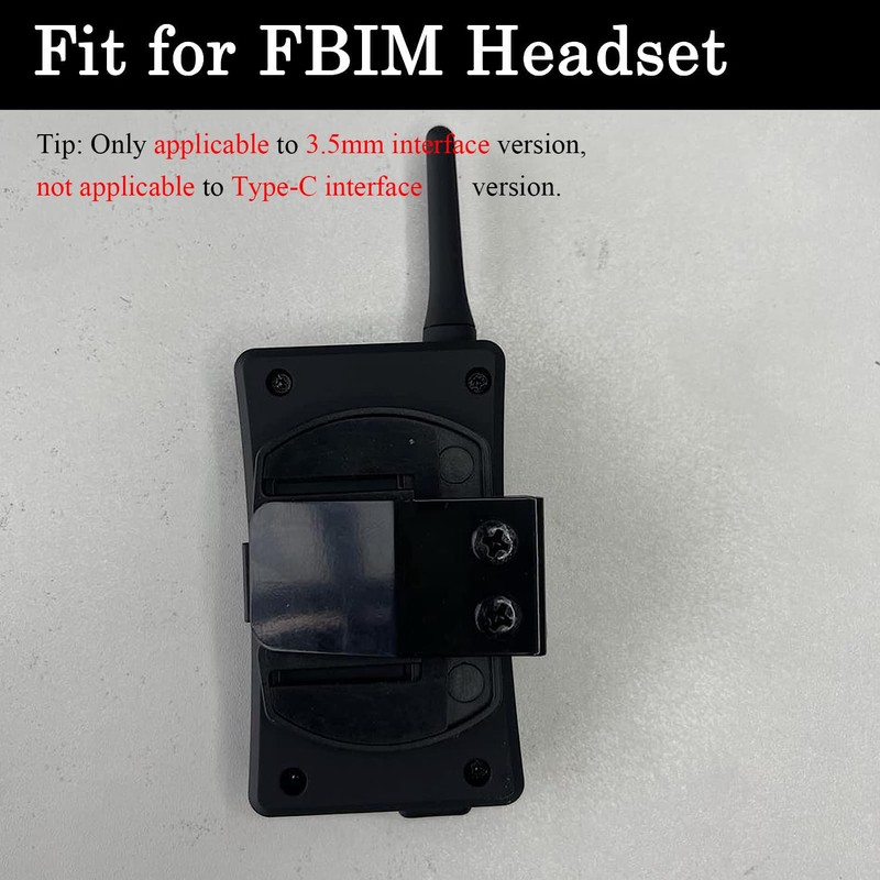 MIMIRACLE Belt Clip for FBIM V6 V4(3.5mm Version), Referee Headset