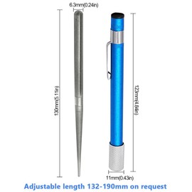 Eyech 2Pcs Serrated Knife Sharpener, Retractable Diamond Sharpening Rod Portable Pocket Knife Steel Sharpener Rod Multifunctional Knife Sharpening Tool for Outdoor Kitchen Fishing Hunting