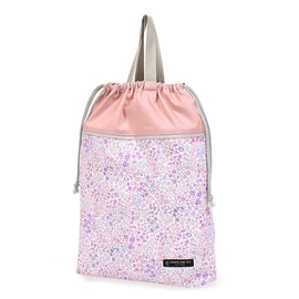 COLORFUL CANDY STYLE N3386300 Drawstring Bag, Girls, Gym Clothes Bag, Elementary School, Bag for Change of Clothes, Large, Floral Mist