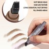 Brow Fection Angled Brush Eyebrow Pencil, Microblading Eyebrow Pen Natural