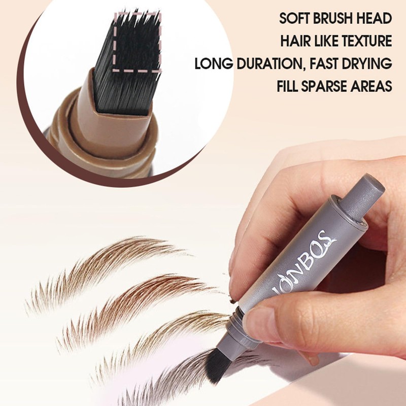 Brow Fection Angled Brush Eyebrow Pencil, Microblading Eyebrow Pen Natural