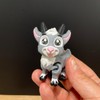 3D Printed Goat Figurine Desk Buddy - Color: Long Horn