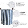 RoyBoder Laundry Hamper Thickened Cotton Waterproof Laundry Basket Leather Handle