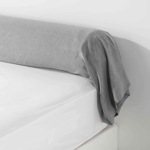 douceur d'intérieur, Bolster Pillow Case 85 x 185 cm Grey