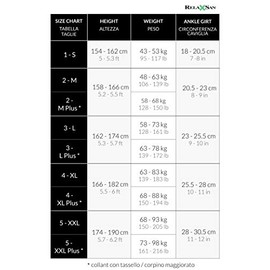 Relaxsan Relaxsan Basic 980 (Black 4/XL) Compression Tights Women, Support Tights, Pantyhose 22-27 mmHg