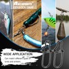 AMYSPORTS High Strength Fishing Snap Clip Duo Lock Snap Swivel