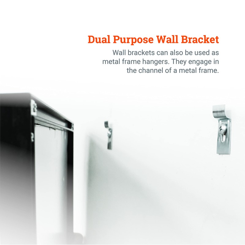 PHS Picture Hanging Security Brackets - 100 Pack - Anti