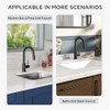 FORIOUS Black Bar Sink Faucet for Kitchen Sink, Modern Single