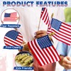 50 PCS Small American Flags on Stick, 4 x 6