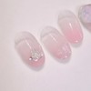 Opalose Handmade Nail Tips - Round Short / 오팔로즈 수제네일팁