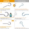 ZUSFUL 3.2 Inches 304 Stainless Steel Screw Eyes 6 Pack,Heavy