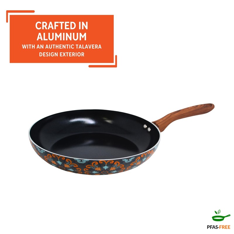 IMUSA 8in Talavera Nonstick Ceramic Frying Pan Skillet, PFAS-Free