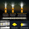 Zmoon 12 Inch LED Light Bar, 144W Spot Flood Combo