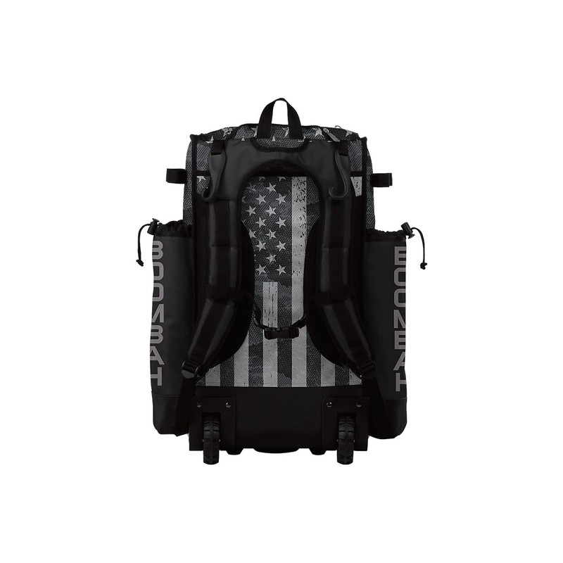 Boombah Superpack Hybrid Rolling Bat Bag - USA Pledge Black