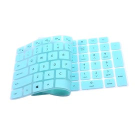 Silicone Keyboard Cover Skin Compatible for Dell Latitude 5520 5521 5530 5531 15.6 inch Laptop, Dell Precision 15 3560 3561 3570 3571（NOT Compatible for Dell Precision 7000 7550 7560 15.6"） Mint