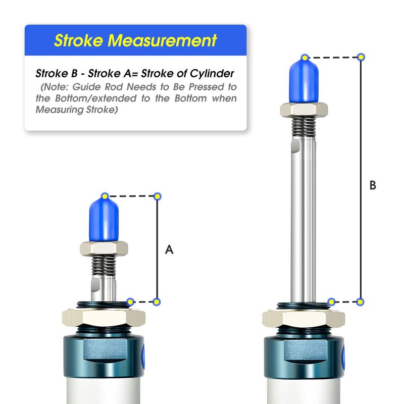 TAILONZ PNEUMATIC Compressed Air Cylinder with 32 mm Bore and