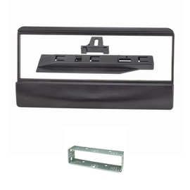 tomzz Audio 2415-120 Radio Fascia Metal Slot Compatible with Ford Escort Focus Fiesta Scorpio Transit Mazda 121 Black