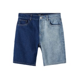 NAME IT Boys Nlmizzablock DNM Dad Shorts, Medium Blue Denim/Detail:Colorblock