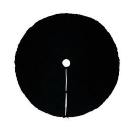 Vickerman 736753-60" Plush Black Velvet Treeskirt (QTX17791) Christmas Tree Skirts