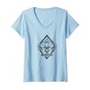 Womens Rooted Lotus Flower – Minimal Spiritual Growth Symbol V-Neck