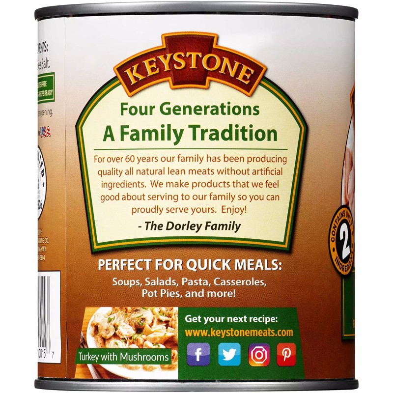 Keystone Meats All Natural Turkey Fully Cooked 28oz No Preservatives