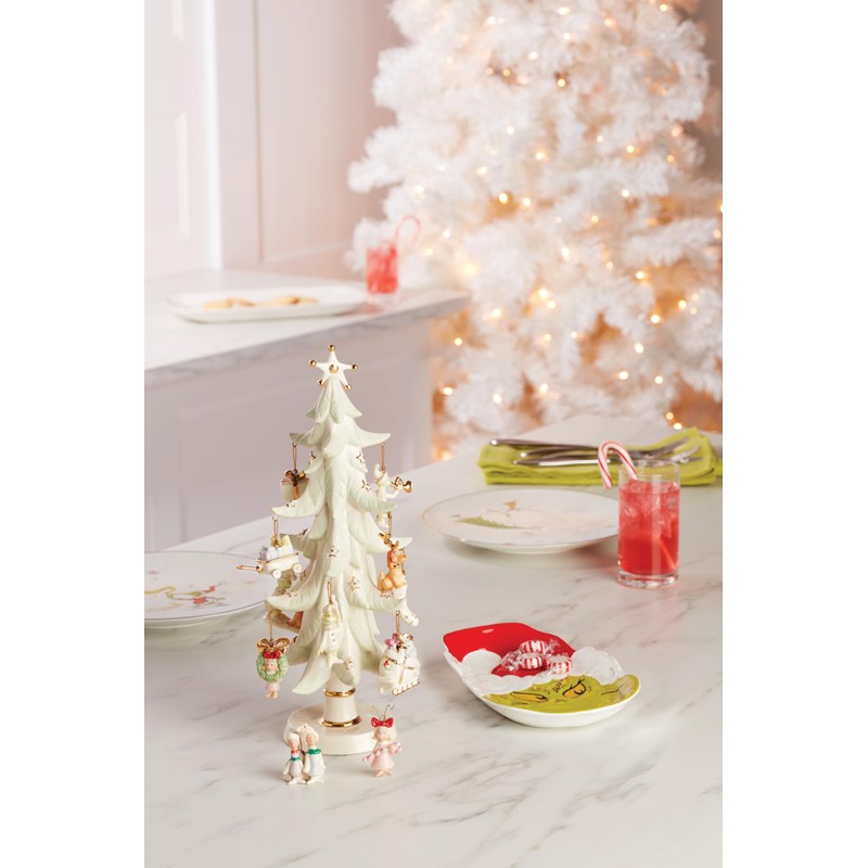 Lenox 894168 Merry Grinchmas - Plato de caramelo para Navidad