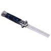 Switchblade Spring Folding Knife Push Button Pocket Comb Oil Hair