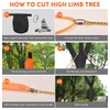 55 Inch Rope Chain Saw with 70 Sharp Teeth &