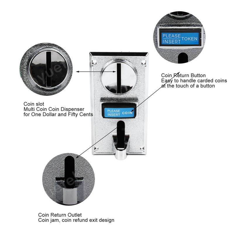 Multi Coin Acceptor Selector Smart High Accuracy Game Coin Slot