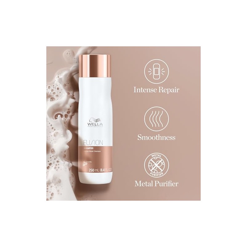 Fusion Intense Repair Shampoo by Wella for Unisex - 8.5