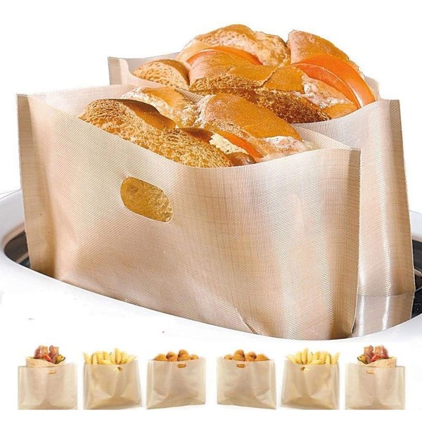 Non Stick Toaster Bags Reusable and Heat Resistant Easy to