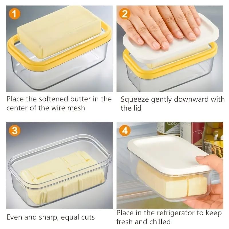 AIMALL Rectangular Butter Storage Box – Multipurpose Cheese and Butter